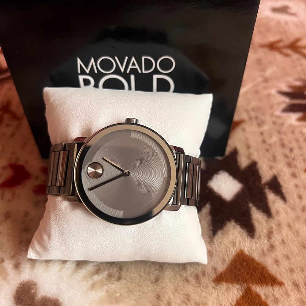 Movado Bold Silver Watch